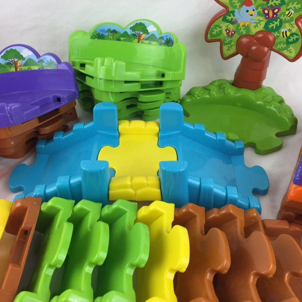 VTech Go Go Smart Animals Monkey Rhino Figures 55 Track Pieces Tested